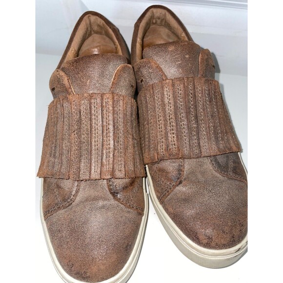 Frye Brown Leather Flats - Picture 6 of 11